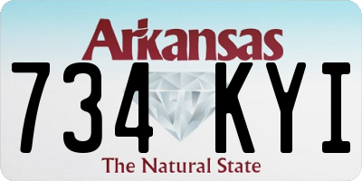 AR license plate 734KYI