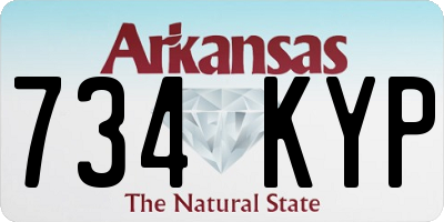 AR license plate 734KYP