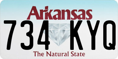 AR license plate 734KYQ