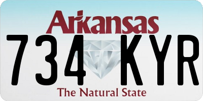 AR license plate 734KYR
