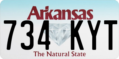AR license plate 734KYT
