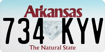 AR license plate 734KYV