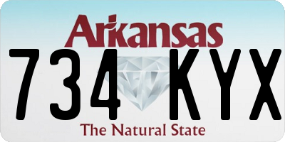 AR license plate 734KYX