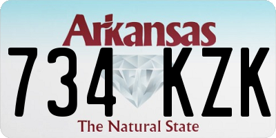 AR license plate 734KZK
