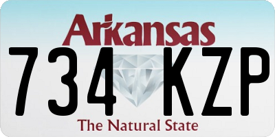 AR license plate 734KZP