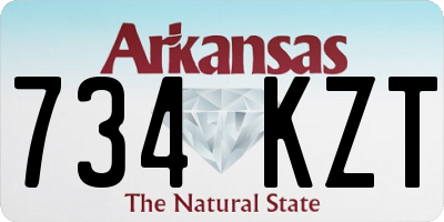 AR license plate 734KZT