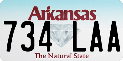 AR license plate 734LAA