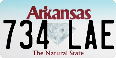 AR license plate 734LAE