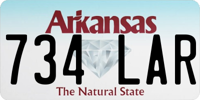 AR license plate 734LAR
