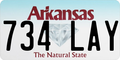 AR license plate 734LAY