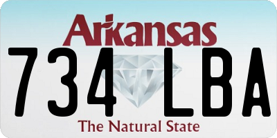 AR license plate 734LBA