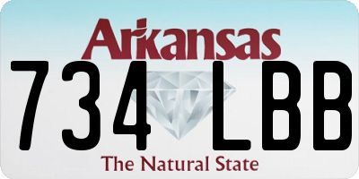 AR license plate 734LBB