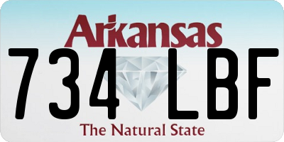 AR license plate 734LBF