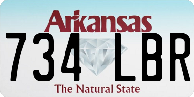 AR license plate 734LBR
