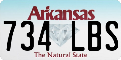 AR license plate 734LBS