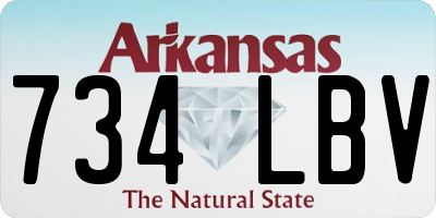AR license plate 734LBV