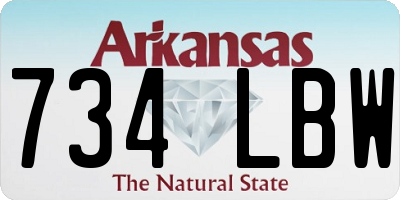 AR license plate 734LBW