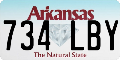 AR license plate 734LBY