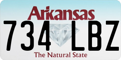 AR license plate 734LBZ