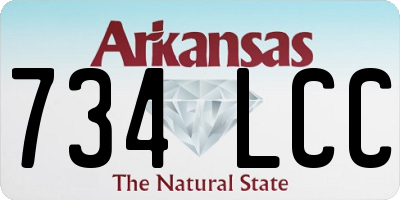 AR license plate 734LCC