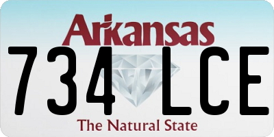 AR license plate 734LCE