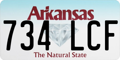 AR license plate 734LCF