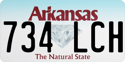 AR license plate 734LCH