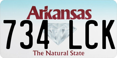 AR license plate 734LCK