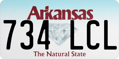 AR license plate 734LCL