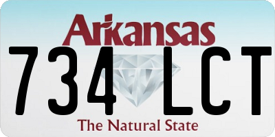 AR license plate 734LCT