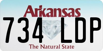 AR license plate 734LDP