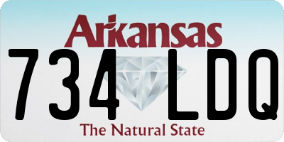 AR license plate 734LDQ