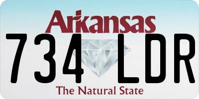 AR license plate 734LDR