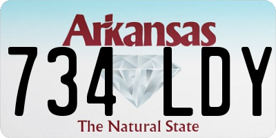 AR license plate 734LDY