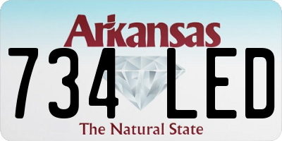 AR license plate 734LED