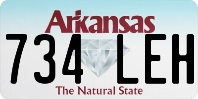 AR license plate 734LEH