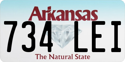 AR license plate 734LEI