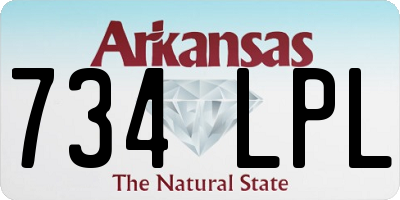 AR license plate 734LPL