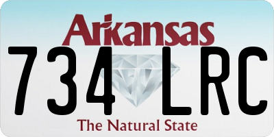 AR license plate 734LRC