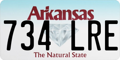 AR license plate 734LRE