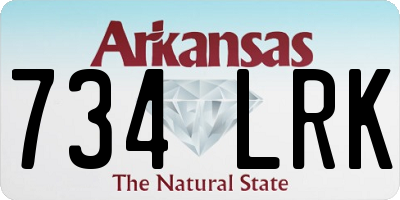 AR license plate 734LRK