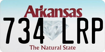 AR license plate 734LRP