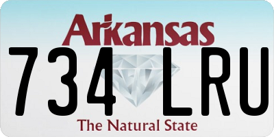 AR license plate 734LRU