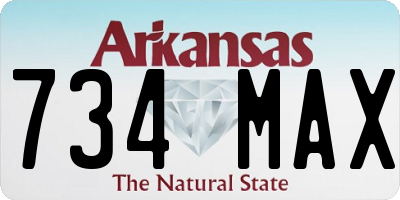 AR license plate 734MAX