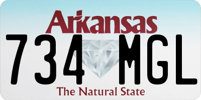 AR license plate 734MGL