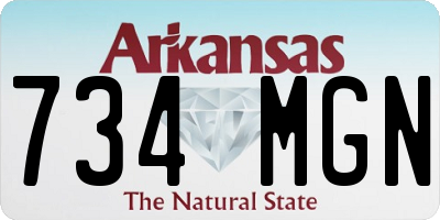 AR license plate 734MGN