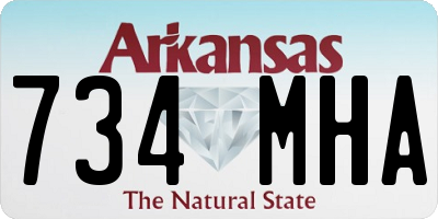 AR license plate 734MHA