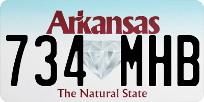AR license plate 734MHB