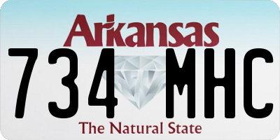 AR license plate 734MHC