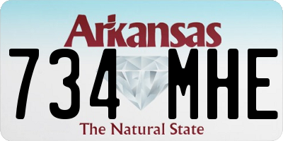 AR license plate 734MHE